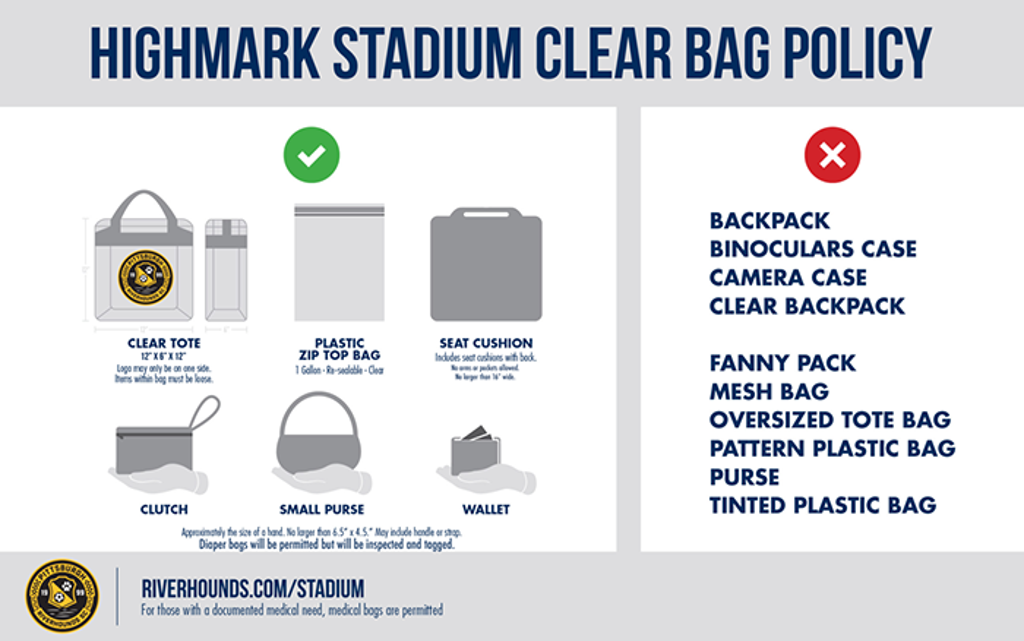 UNM Clear Stadium Bag with Zipper