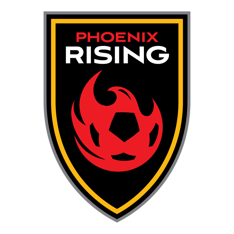 Phoenix Rising FC logo - USL - Pittsburgh Riverhounds SC Promotions Schedule 