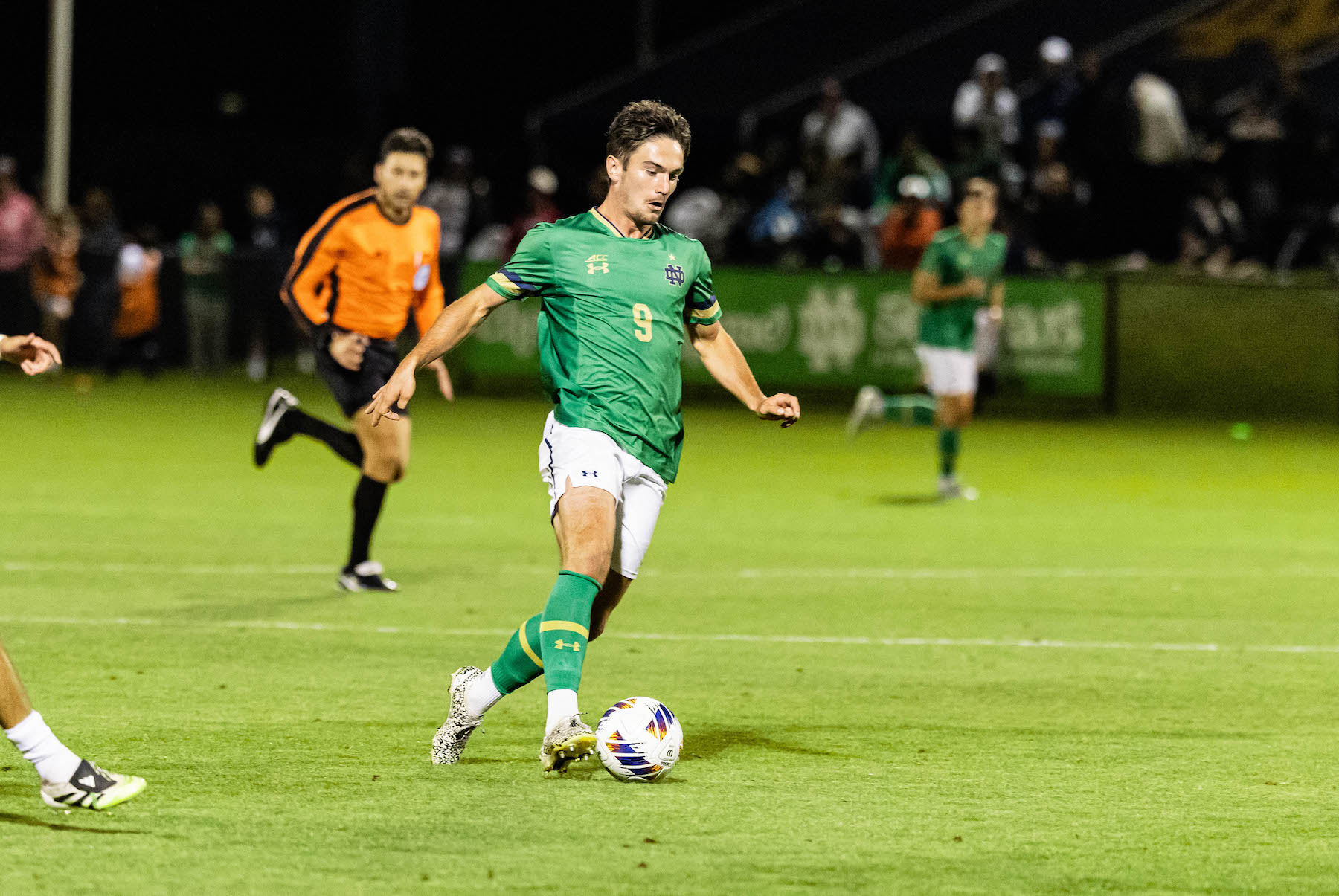 Notre Dame senior forward Wyatt Borso was a member of the Pittsburgh Riverhounds on a USL Academy contract with the First Team in 2021-22. (Photo courtesy of Notre Dame Athletics)