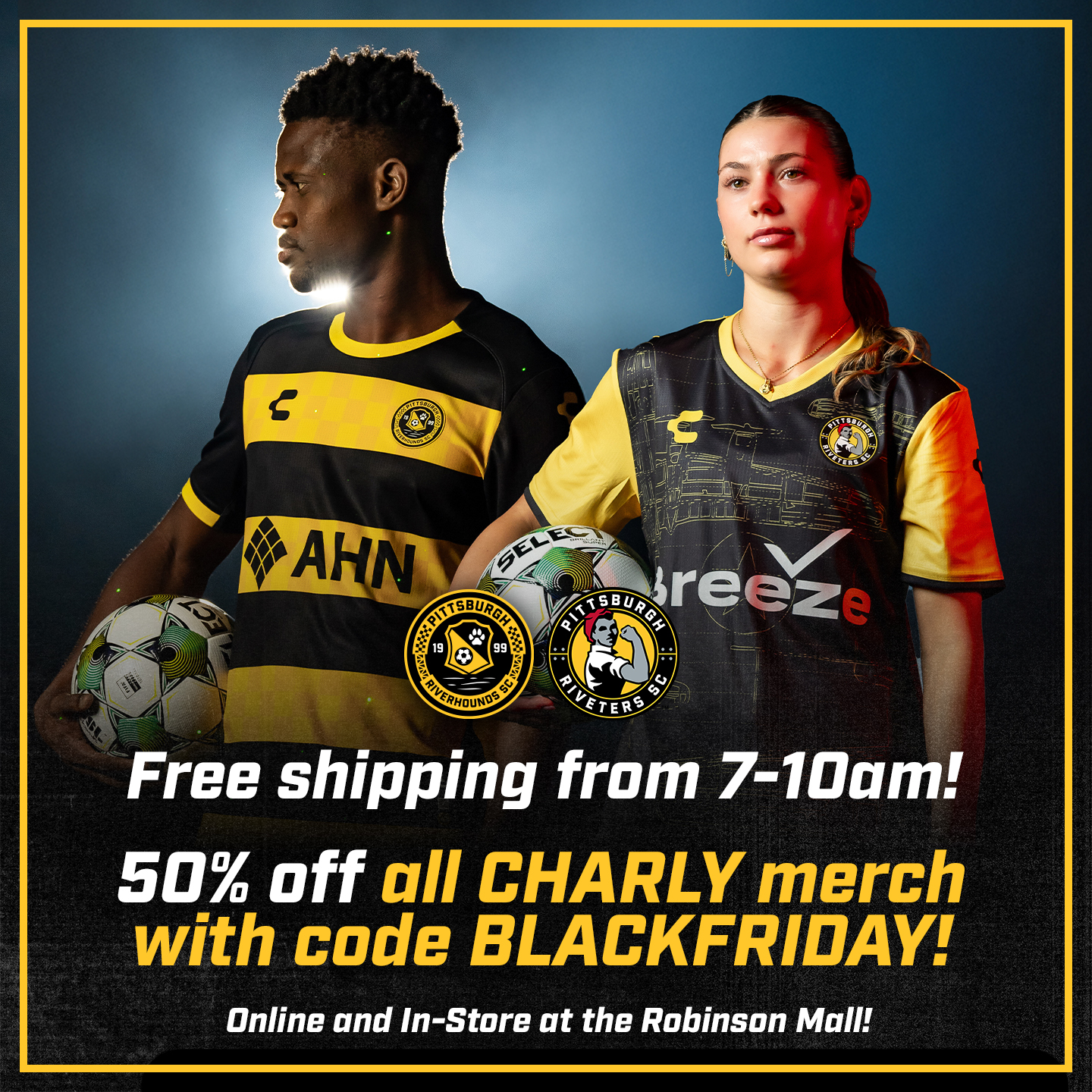 Riverhounds and Riveters Black Friday & Cyber Monday - Pittsburgh  Riverhounds SC