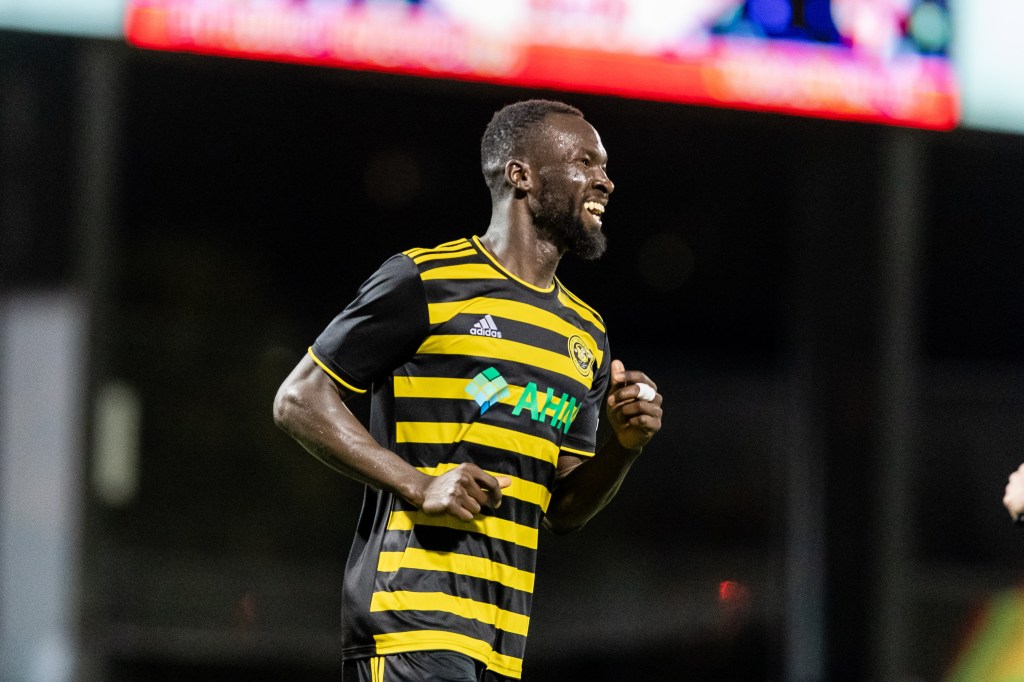 2023 USL Championship MVP Albert Dikwa is returning to the Pittsburgh Riverhounds after a transfer deal was agreed with Rhode Island FC. (Photo: Mallory Neil/Riverhounds SC)