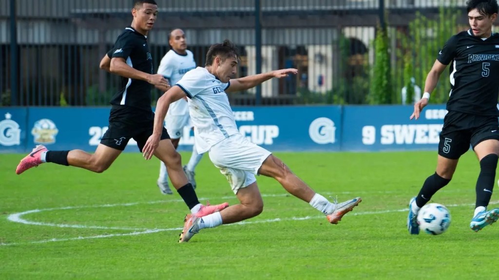 Former Georgetown midfielder Max Viera signed his first professional deal with the Pittsburgh Riverhounds for the 2026 season. (Photo: Georgetown Athletics)