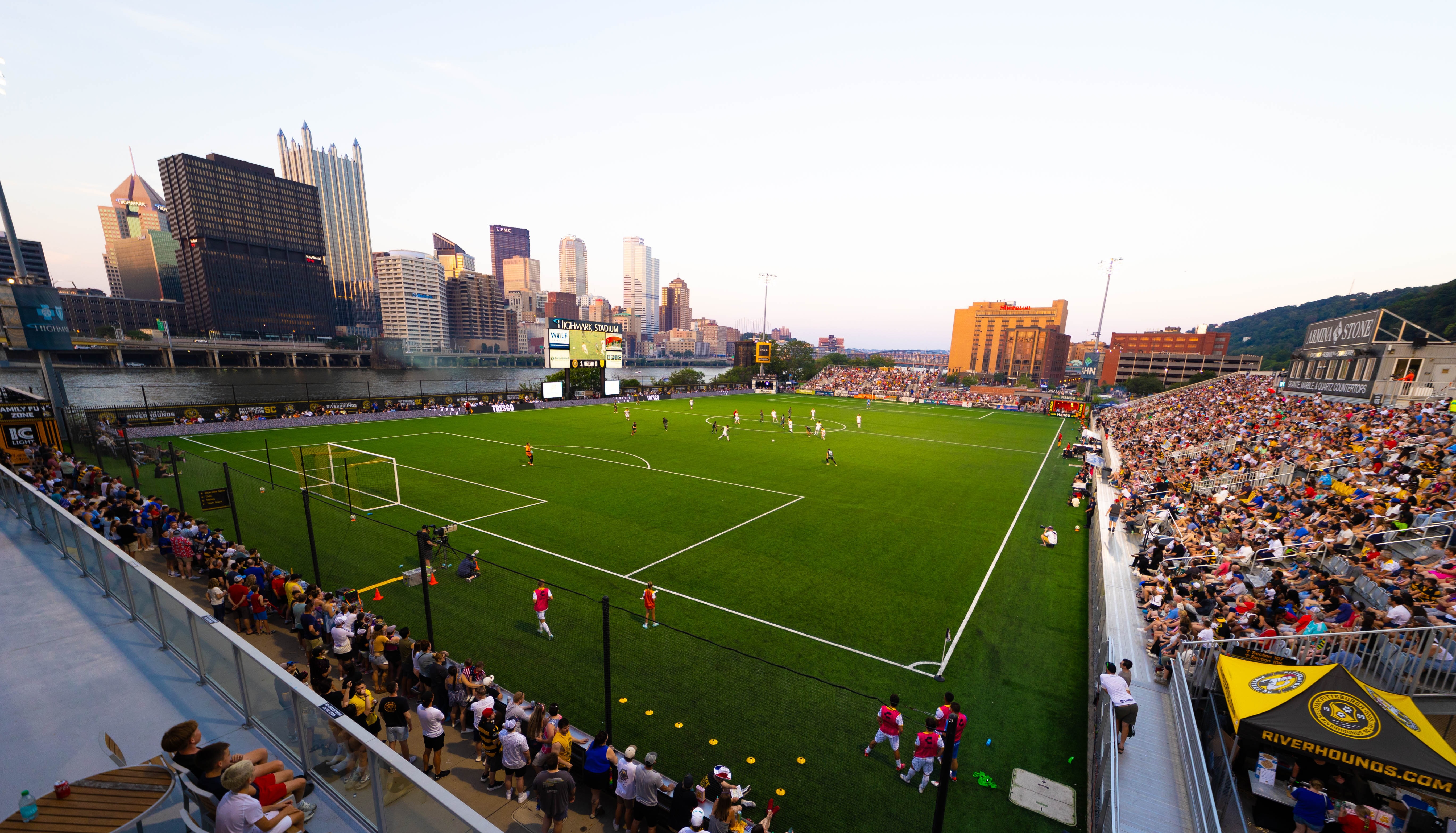 Highmark Stadium in Pittsburgh during the Pittsburgh Riverhounds vs. New Mexico United match July 4, 2025 (Photo: John Sykes/Riverhounds SC)