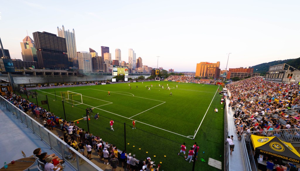 Highmark Stadium in Pittsburgh during the Pittsburgh Riverhounds vs. New Mexico United match July 4, 2025 (Photo: John Sykes/Riverhounds SC)