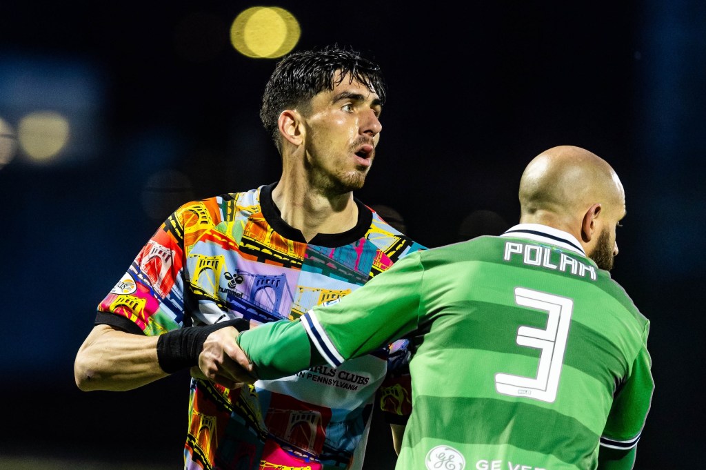Pittsburgh Riverhounds forward Trevor Amann was named to the Team of the Round for Round 1 of group stage play in the Prinx Tires USL Cup. (Photo: Mallory Neil/Riverhounds SC)