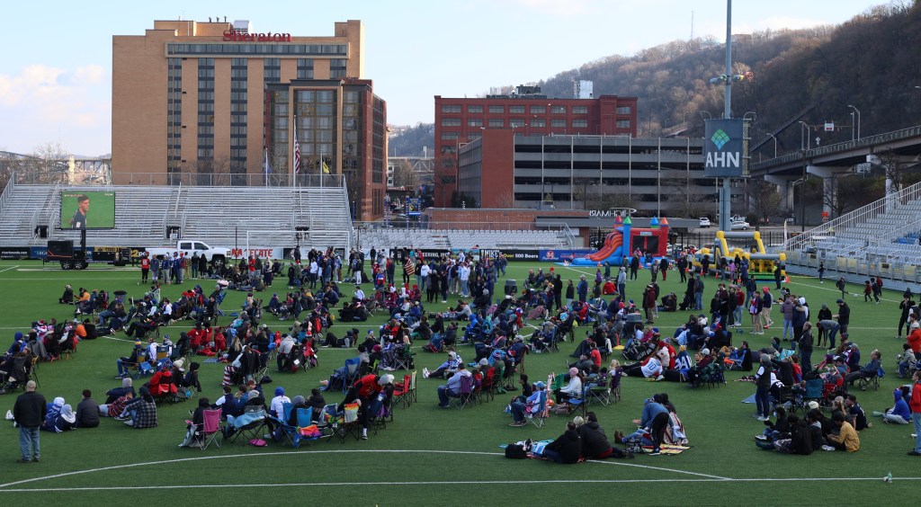 2022 World Cup Watch Party at Highmark Stadium in Pittsburgh during U.S. vs. England. (Riverhounds SC file photo)