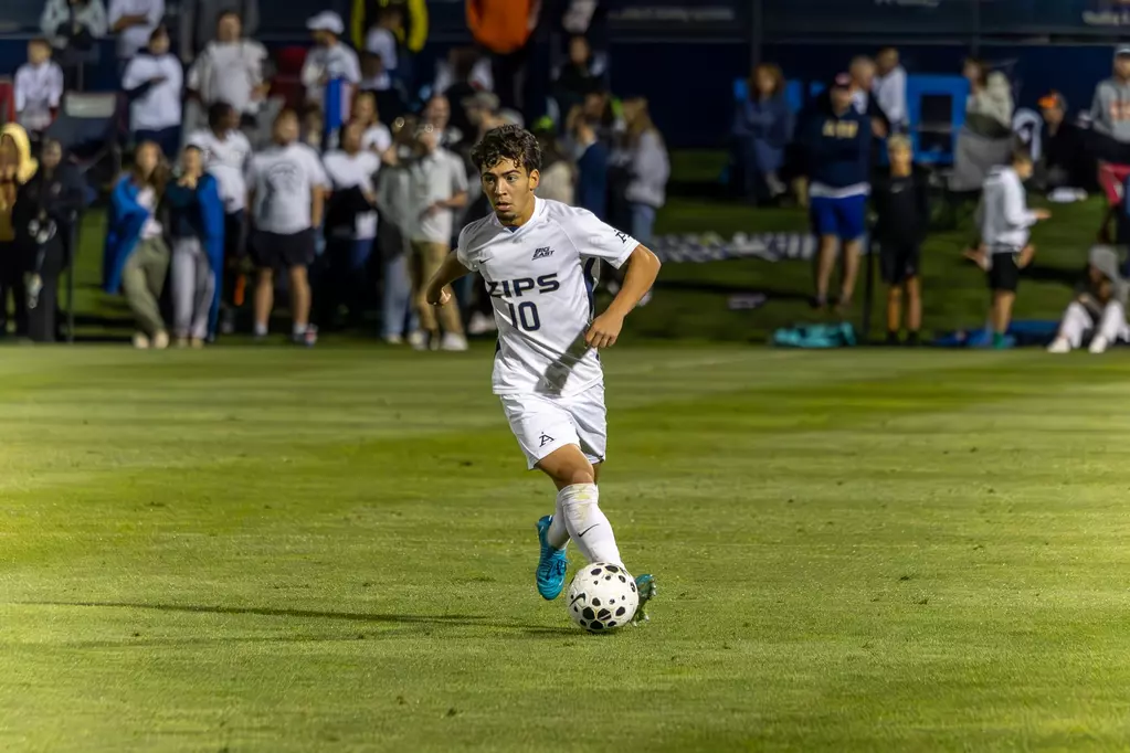 Caleb Borneo, a U.S. and Trinidad and Tobago youth international who played last season at the University of Akron, is set to join Riverhounds 2 for the upcoming USL League Two season. (Photo: University of Akron Athletics)