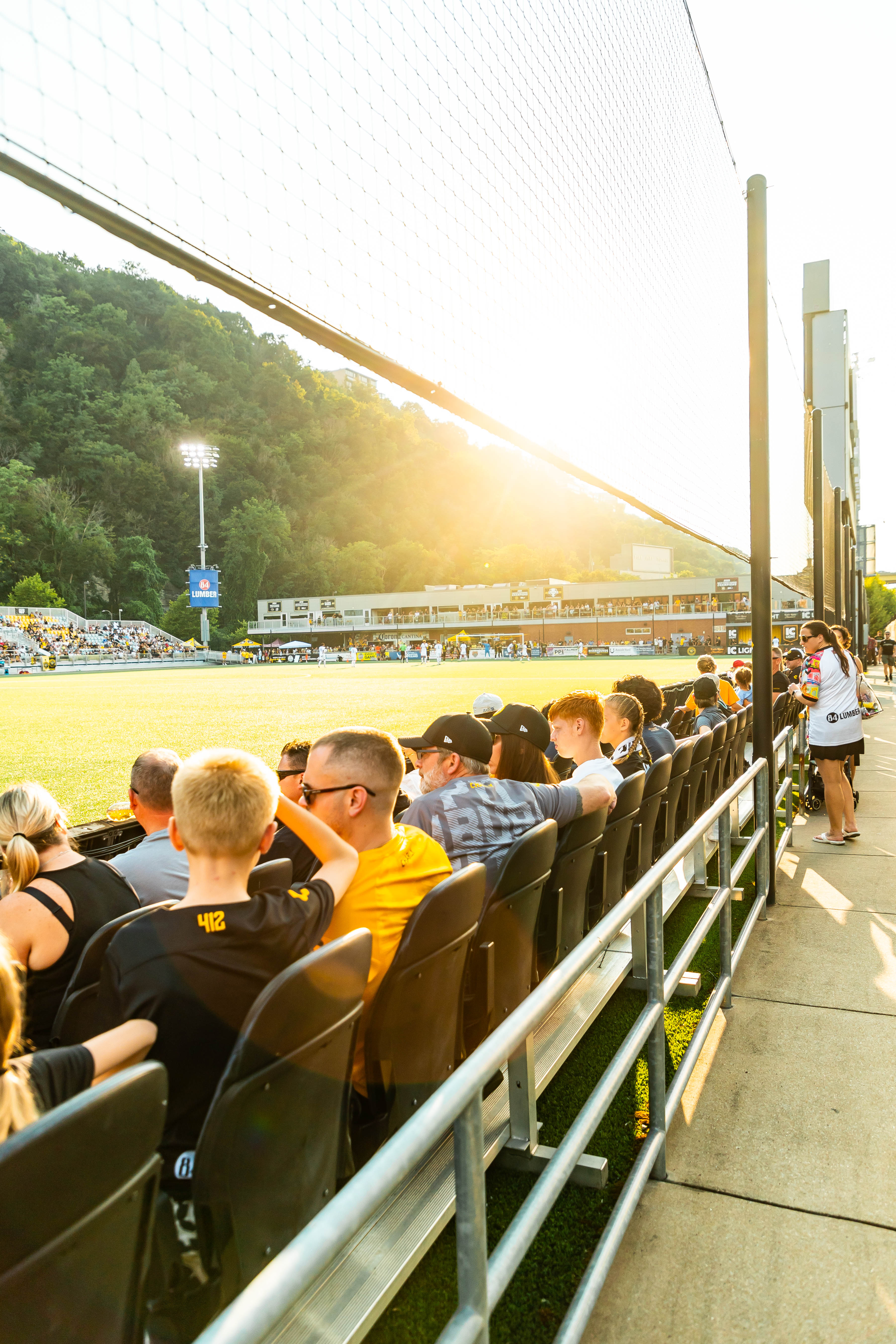 Riverside seating view